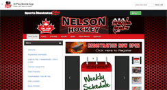 Desktop Screenshot of nelsonhockey.org