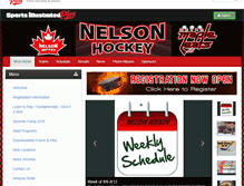 Tablet Screenshot of nelsonhockey.org